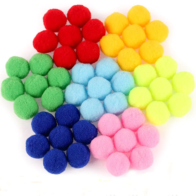 100% Felt Balls Round Felt Balls Pom Poms for DIY Mixed Colors 0.8CM 1CM 1.5CM 2CM 2.5CM 3CM