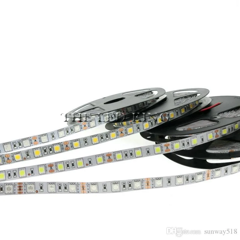 Светодиодная лента 5050 DC12V гибкий светодиодный светильник 60LED/m Белый/теплый