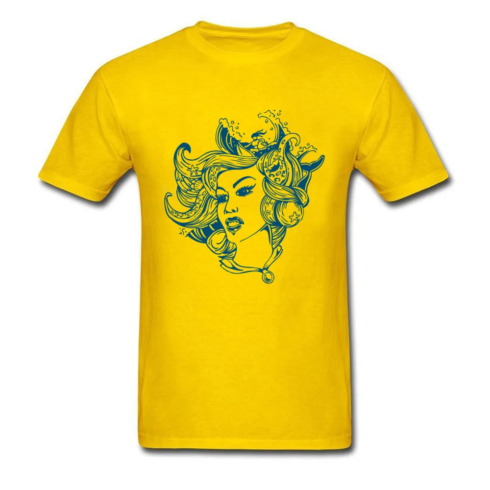  Casual Tops Shirts Prevalent Short Sleeve Men T-Shirt TpicOriginaltitle Summer Summer Fall Tops T Shirt O Neck Ocean Air Salty Hair yellow
