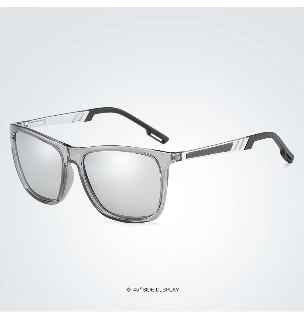 Поляризованные солнцезащитные очки для мужчин и женщин из углеродного волокна, алюминиево-магниевого сплава, классический стиль, модные солнцезащитные очки, очки для вождения