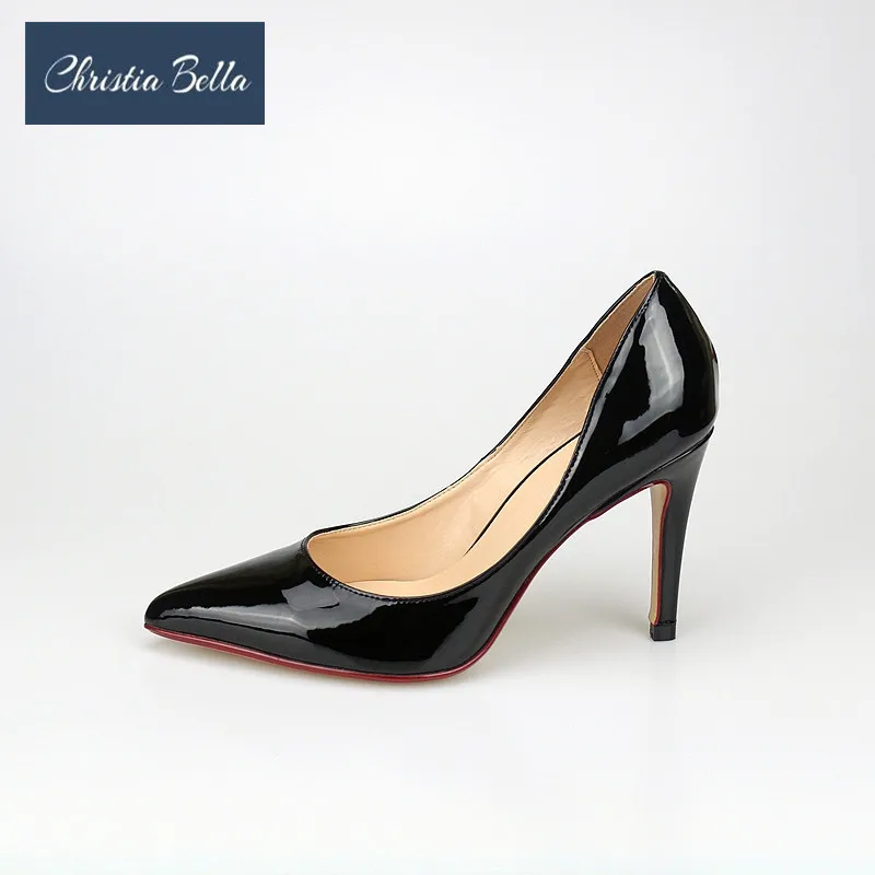 

2019 Women Plus Size 40-48 Women 10cm High Heels Scarpins Female Party Wedding Shoes Lady Low Heels Tacones Pumps Nightclub Shoe