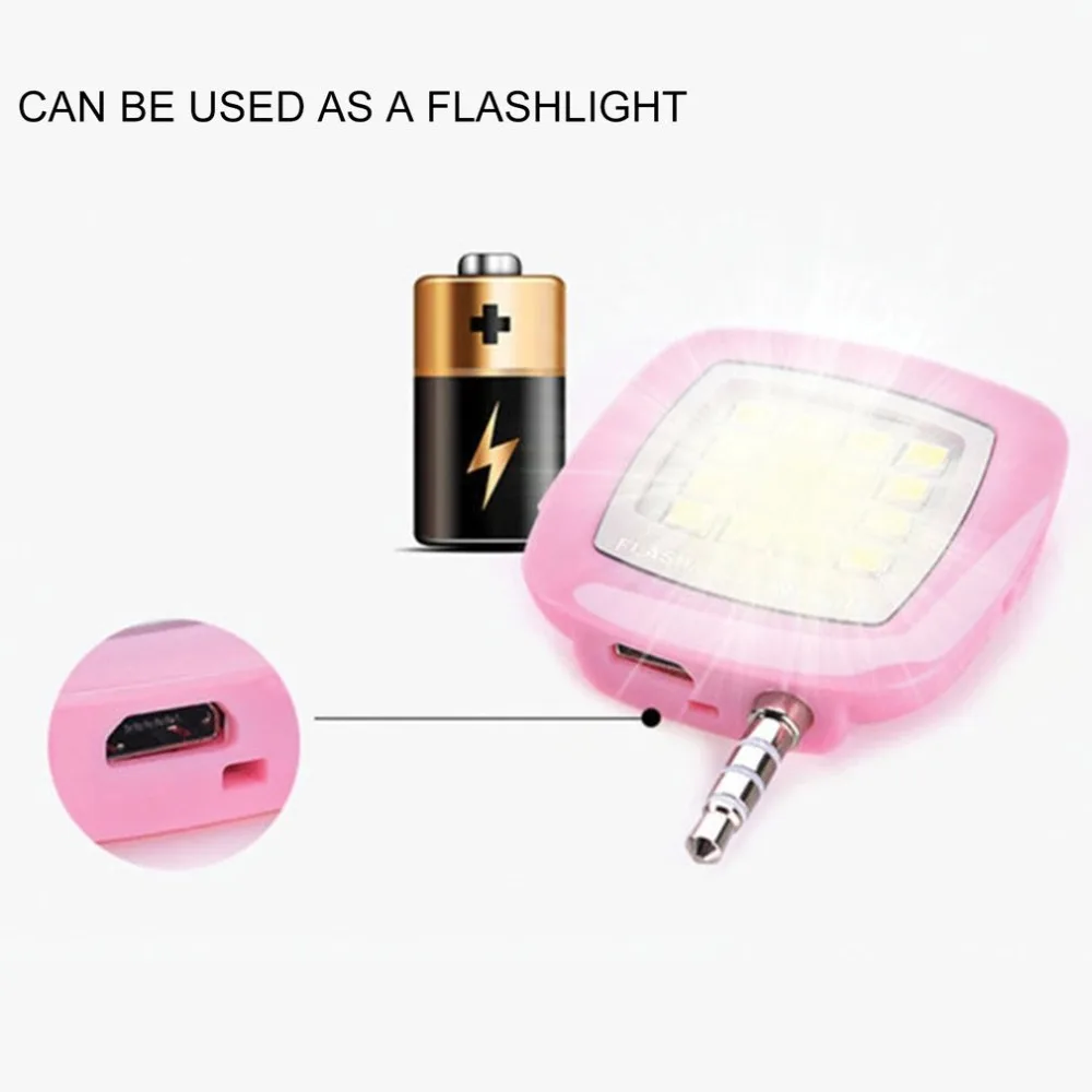 Универсальный светодиодный светильник-вспышка для селфи, портативный, для мобильного телефона, USB, зарядка, 16 Светодиодный S, лампа для селфи, Аксессуары для мобильных телефонов, для смартфона