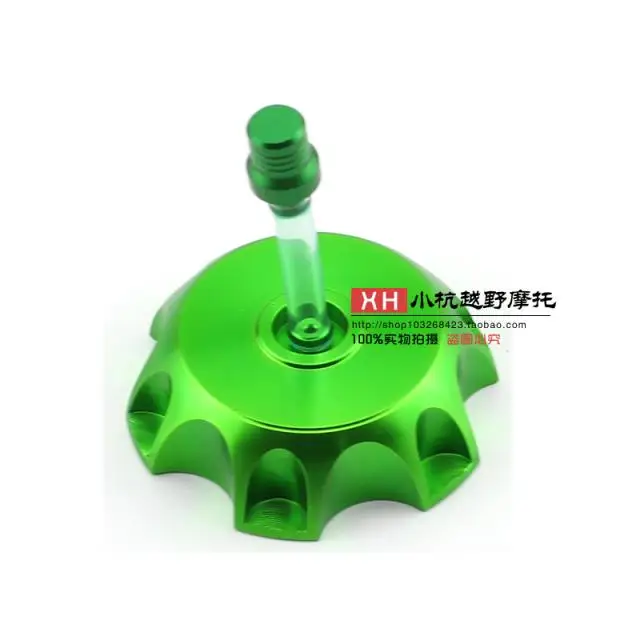 Motorcycle CNC green Petrol Gas Fuel Tank Cap Cover For 50 70 90 110cc