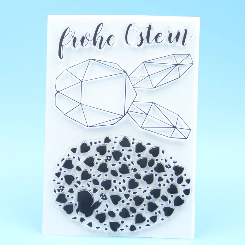 

German Transparent Clear Stamp for DIY scrapbooking/Card Making Happy Easter C83