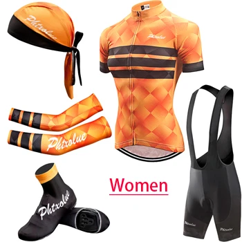Phtxolue женские майки для велоспорта комплект Майо Ropa Ciclismo горный велосипед одежда для велоспорта комплект для велоспорта - Цвет: 5 in 1