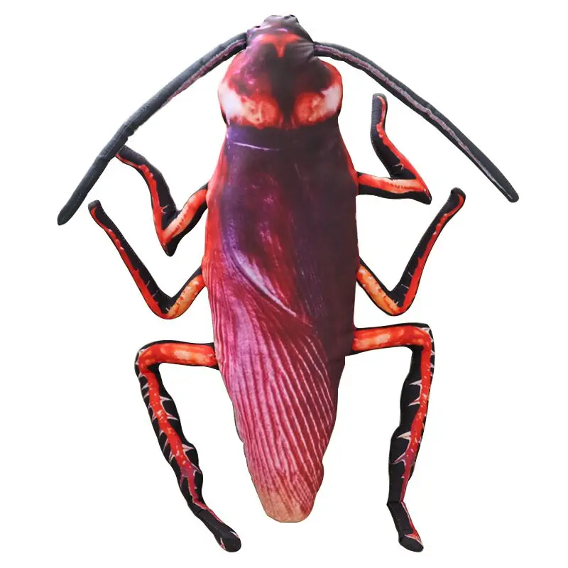 

1pc 55cm Simulation Cockroach Plush Toy Stuffed Funny Insect Toy Doll for Kids Creative Soft Pillow Weird Birthday Gift Toys