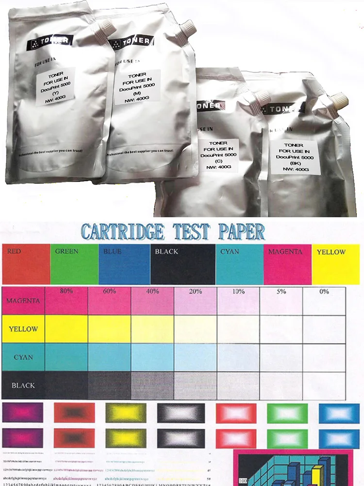 JIANYINGCHEN Совместимость color Заправка тонер для Xerox DocuPrint 5000 5005 копир(4 упак./лот) 400g в мешок