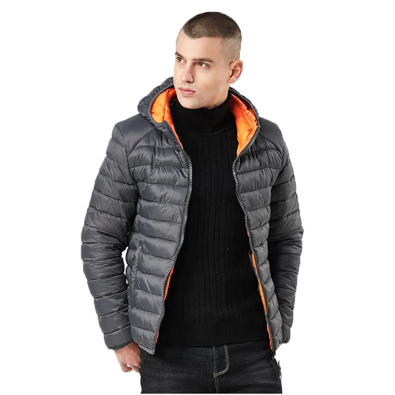 Winter Jacket Men Thicken Warm Hooded Padded Jacket Coat Parka ...