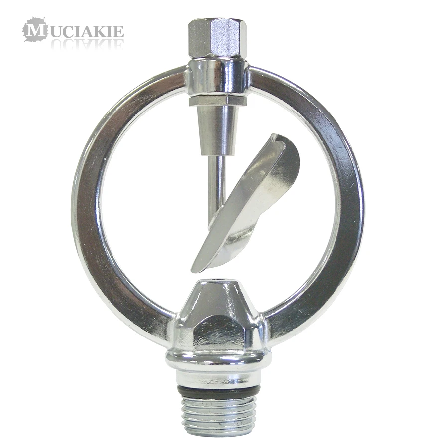 

MUCIAKIE Zinc Metal Butterfly Head Irrigation Sprinkler 360 Degrees Rotary Heavy Duty Garden Lawn Landscape Greenhouse Spray