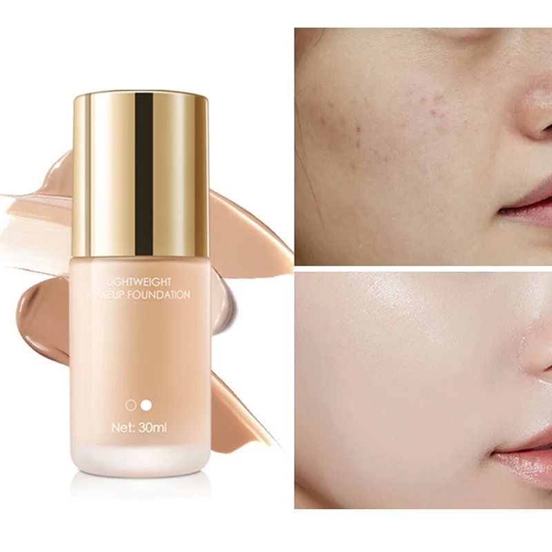 

30ml Full Cover Concealer Liquid Soft Long Lasting Oil Control Concealer Liquid Foundation Cream Beauty Makeup