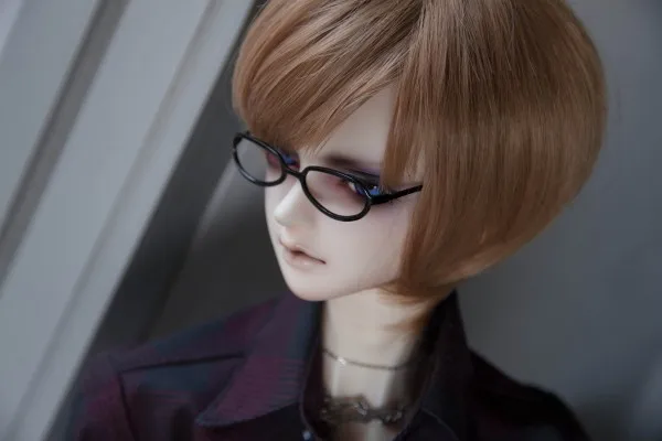 Парики для кукол BJD короткие темно-коричневые волосы парики для 1/3 BJD DD SD куклы высокотемпературные провода парики легко в уходе