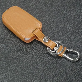 Custodia in pelle Keyforkess per KIA K2 K5 Sportage Sorento Hyundai Elantra Genesis Sonata Equus IX35 custodia in pelle a 3 pulsanti - Custodia in pelle jingyuqin per KIA K2 K5 Sportage Sorento Hyundai Elantra Genesis Sonata Equus