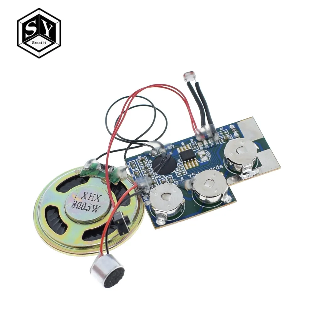 

YSJ-R3 20s Photosensitive control switch Voice Recorder Chip Sound Recording Module Talking Music Audio Recordable diy kit