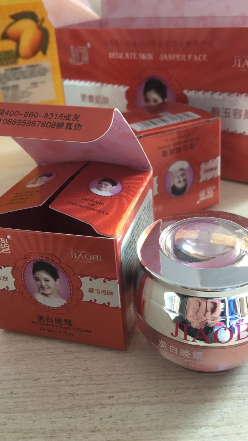 Бесплатная доставка Гонконг JiaoBi Jiaobiyan отбеливающий крем ночная фотография