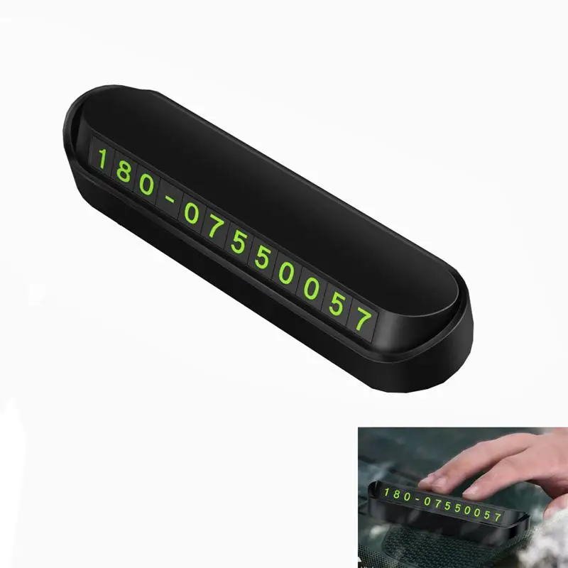

Car Temporary Stop Sign Telephone Number Plate For Car Moving Concealed Product