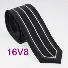 YIBEI Coachella Мужская Черный Галстуки замшевые сапоги из натуральной кожи с серебром в Вертикальную Полоску узкие жаккардовый галстук 6 см узкие галстук