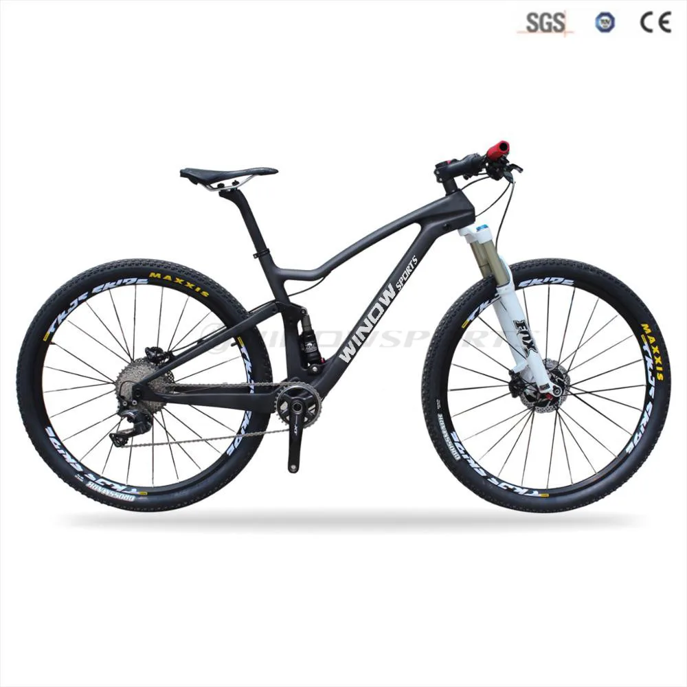 Excellent 29er Boost Full Suspension Carbon Mountain Bike XC MTB Frameset carbon suspension frame disc 2018 29er mtb frame 15