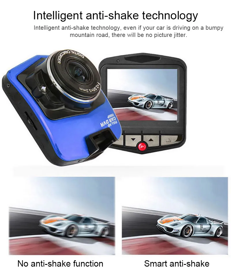 HD 720P 2.4/'/' Vehicle Smart Auto Camera Recorder Car DVR Dash Cam