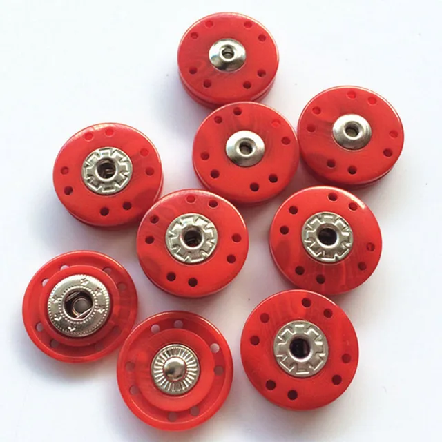 10 Pcs Round Plastic Snap Button 21mm Nylon Snap Buttons for Overcoat