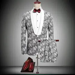 2019 Высокое качество для мужчин костюмы модные бизнес Банкетный Свадебная вечеринка платье Мужской Блейзер куртка и брюки для девочек