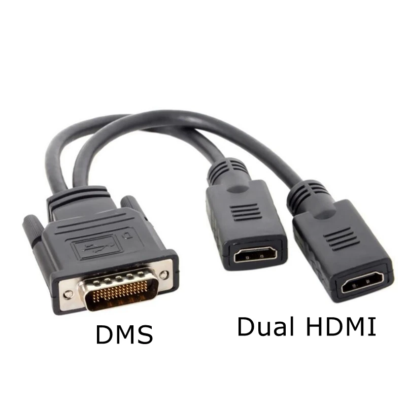 20 см DMS 59Pin Штекерный к двойному DP Displayport Display port & HDMI 1 4 HDTV женский сплиттер