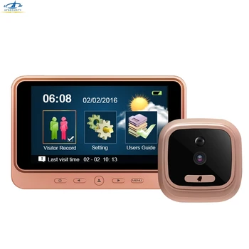 

HFSECURITY 4.3inch Touch Screen Intercom System Wireless Waterproof Video Intercom Remote Control Doorbell Door Access Peephole