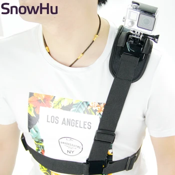 

SnowHu for Gopro Accessories Shoulder Strap Mount Chest Harness Tripod For Go Pro hero8 7 6 5 4 Xiaomi Yi Sj Action Camera GP199