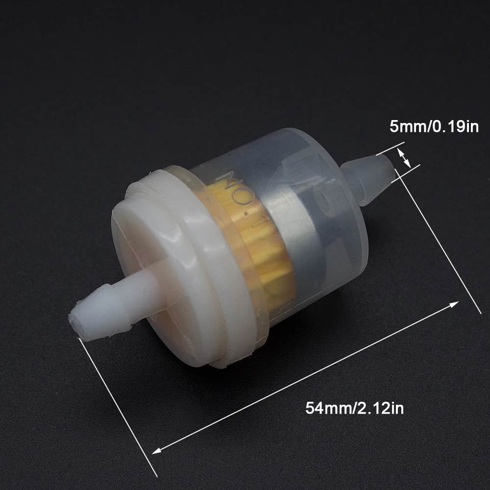 3 шт. Универсальный Топливный фильтр 5 мм масляный фильтр бензин газ бензин жидкое топливо для скутера Мотоцикл Байк ATV картинг