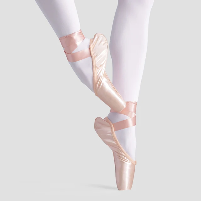 Superiores Puntas de Ballet profesional de satén con cintas - Imagen 3