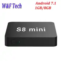 S8 MINI Allwinner H3 Quad Core 1GB DDR3 8GB EMMC Smart Android TV BOX 2.4G WIFI 4K*2K Android 7.1 Media Player