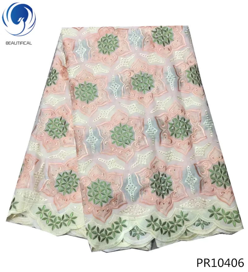 

BEAUTIFICAL Swiss Lace Nigerian Lace Fabrics 2018 Dry Lace Swiss Voile Switzerland Cotton dresses material 5yards/piece PR104