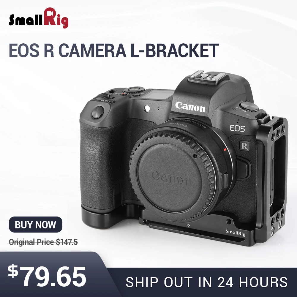 

SmallRig DSLR Camera L Plate L-Bracket for Canon EOS R Feature Arca Swiss Plate for Tripod Attach Quick Release 2257