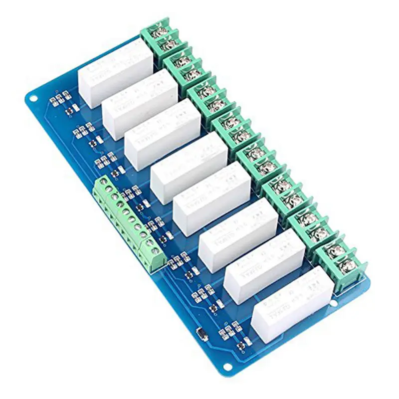 8-Ch Ssr 5A Dc-Dc 5V-220V Solid State Relay Small High-Power Solid-State Relays Input 3~5Vdc Output 5~220Vdc