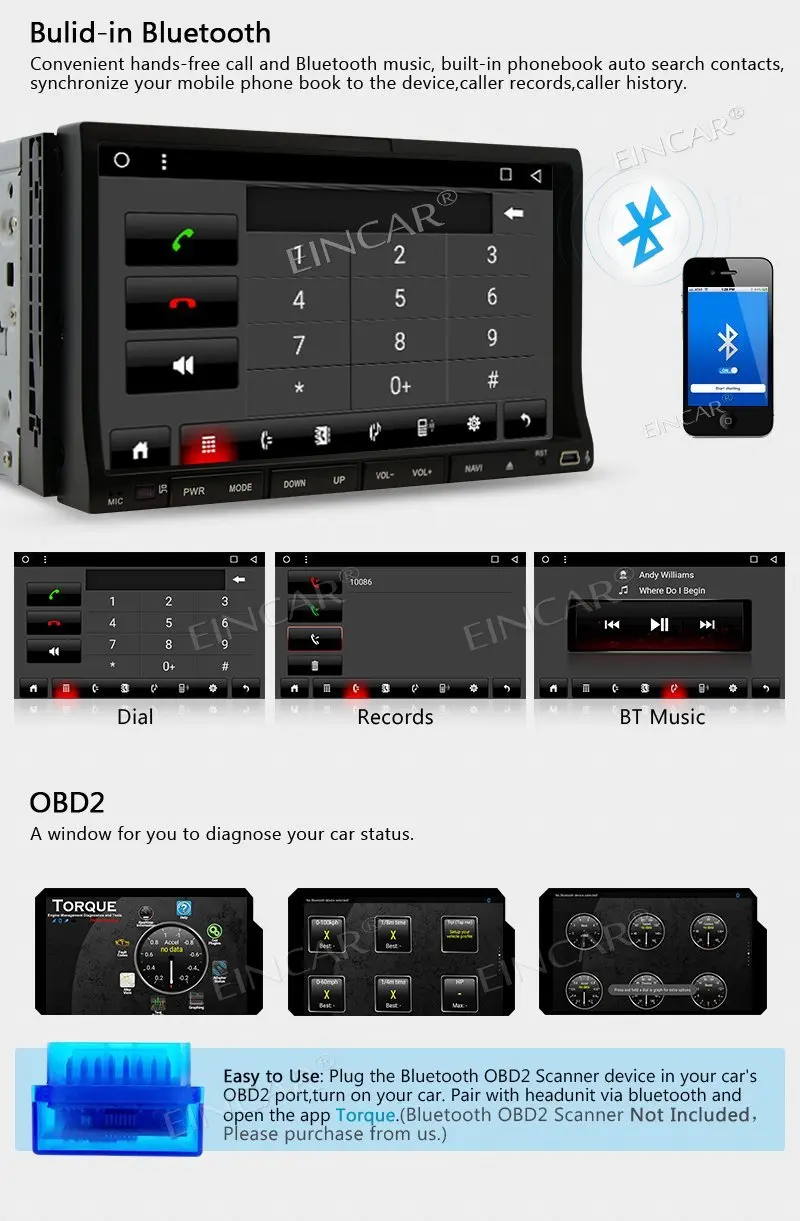 Cheap Android 7.1 Stereo 2 din Car DVD Player in dash GPS Navigation Autoradio Bluetooth Car Radio Stereo 7 Sliding Multi-touchscreen 2
