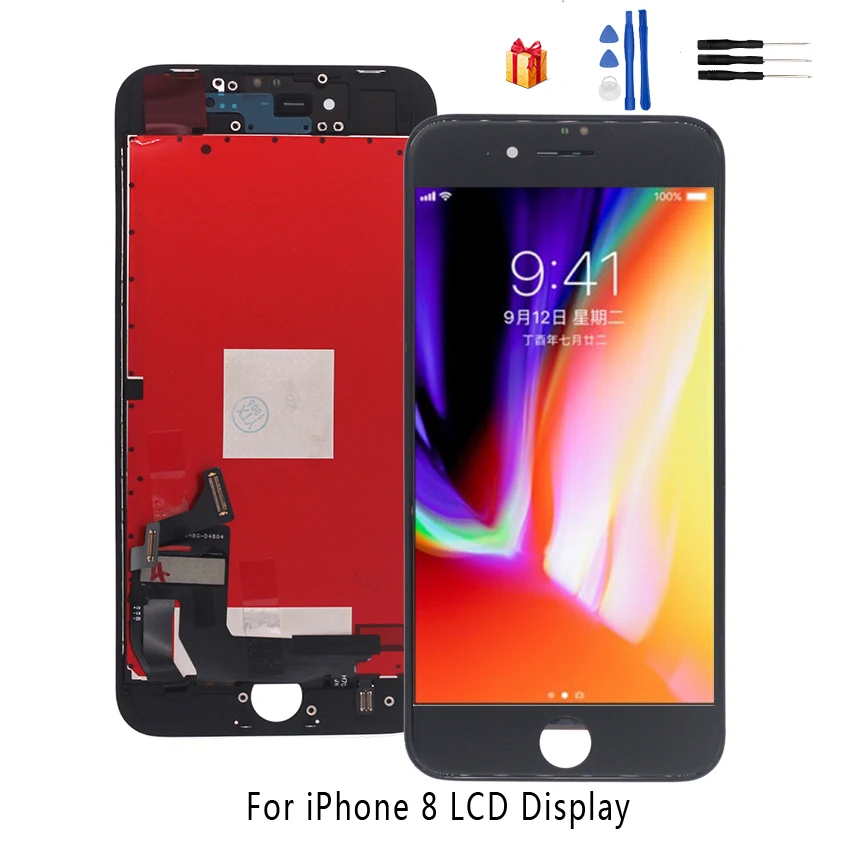 

For iPhone 8 Display Touch Screen Digitizer Replacement Parts For iPhone 8 LCD Display Screen Phone Parts Free Tools
