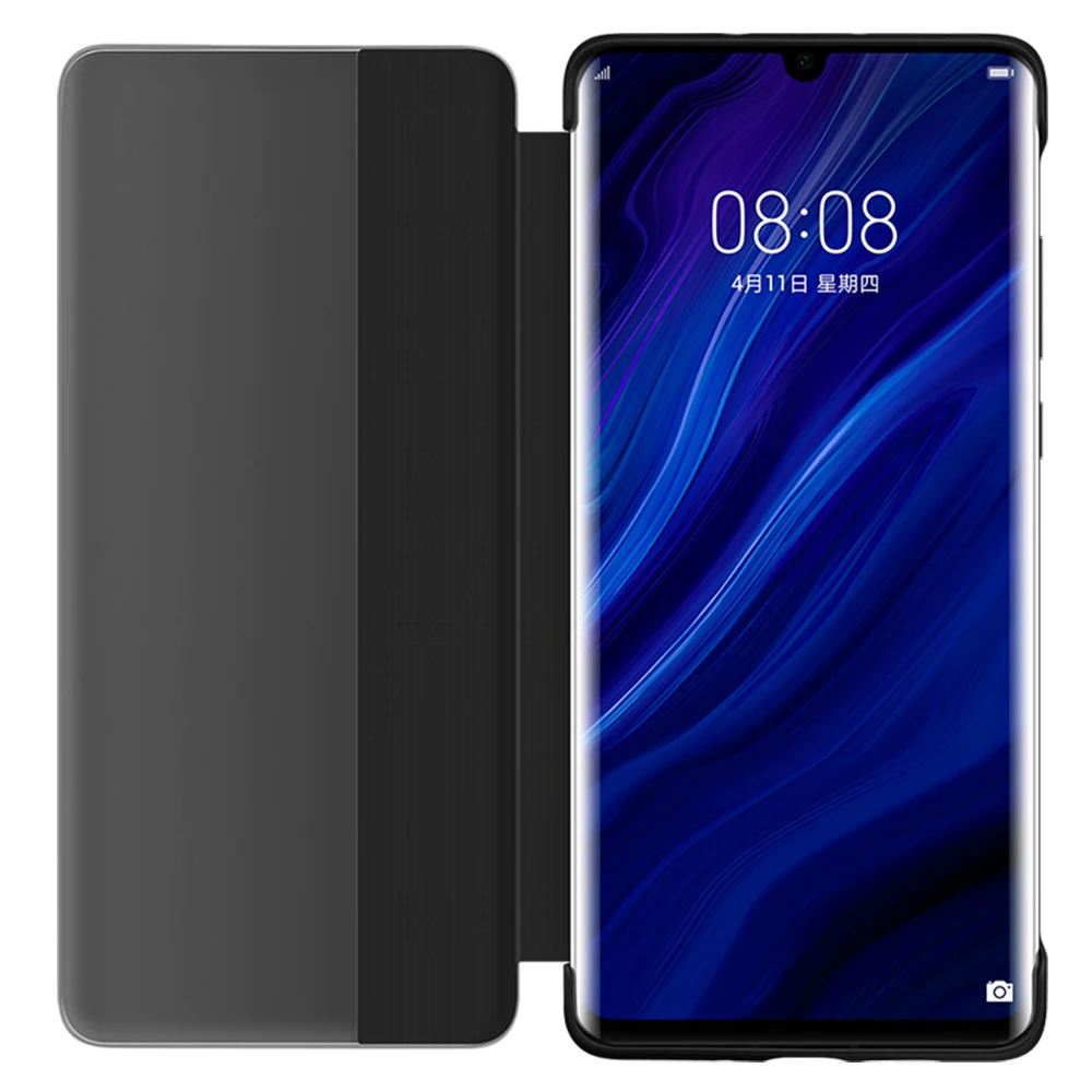 Чехол для HUAWEI P30 Pro 100% оригинальный Официальный чехол Smart View из искусственной кожи