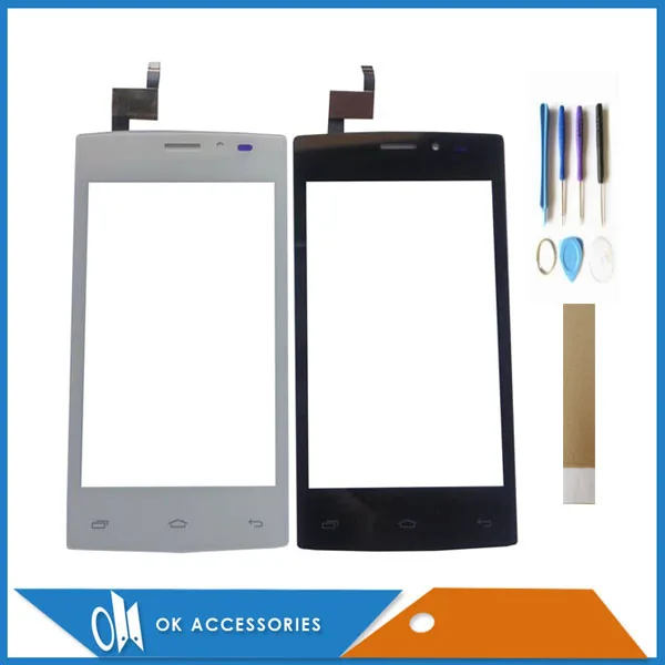

White Black Color For Tele2 Mini Touch Screen Glass Digitizer With Tape Tools