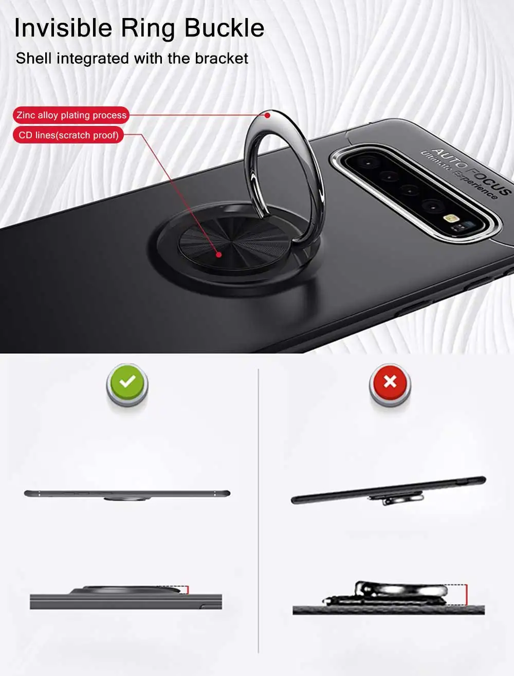 Magnetic Bracket Case Samsung Galaxy S10+ S10 S10 (3)