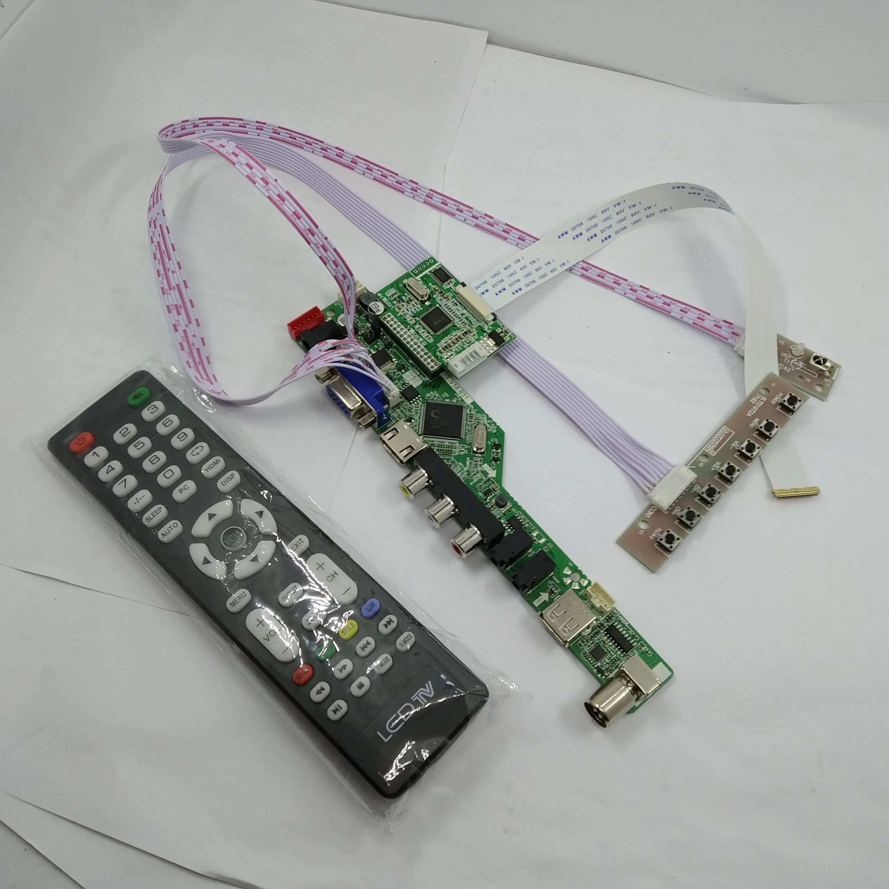  TV Audio LCD VGA HDMI EDP USB Controller board kit LED For LP156WF6(SP)(D1)/(SP)(F1) 1920X1080 FHD 