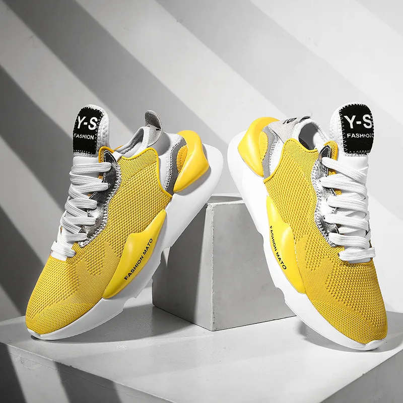 

ZOPUDC 2019 Spring Chunky Sneakers Women Fashion Flat Platform Shoes Ladies Summer Knit Upper Breathable Wedges Sneakers Women
