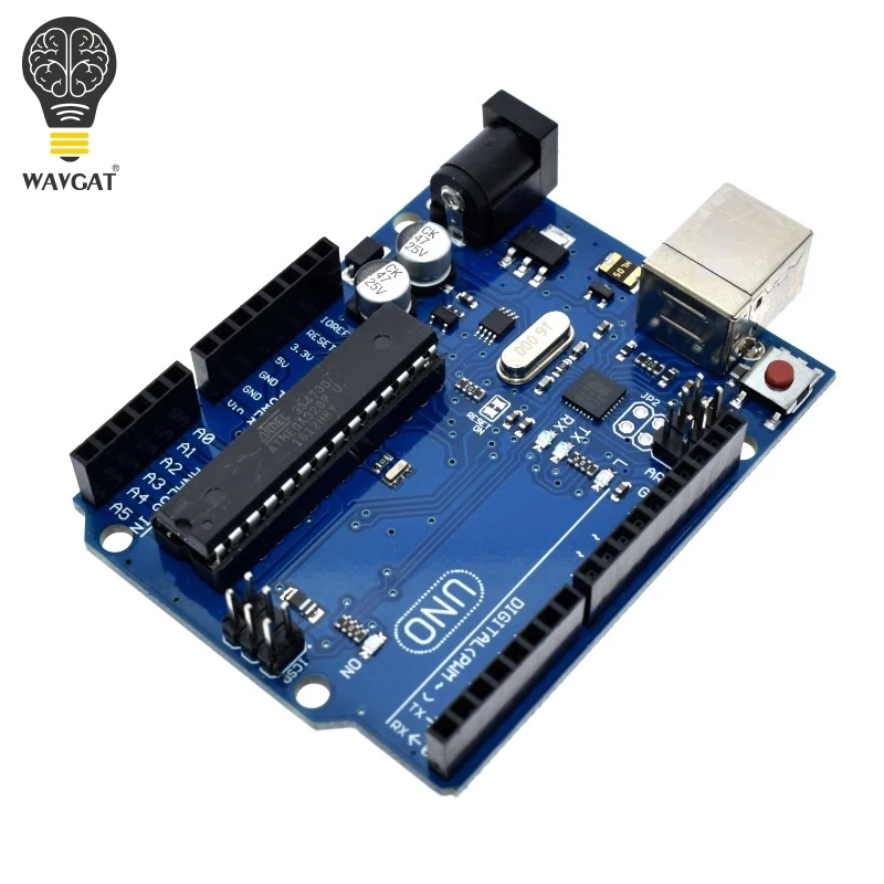 WAVGAT умная электроника UNO R3 MEGA328P ATMEGA16U2 макетная плата без кабеля USB Diy стартовый комплект