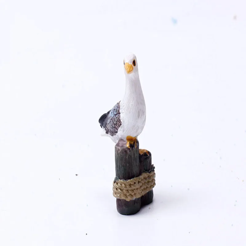 

Miniature, Zakka Artificial Mini Sea Bird Seagull Stand Stump Micro Small World Landscaping Decoration DIY Accessories Craft