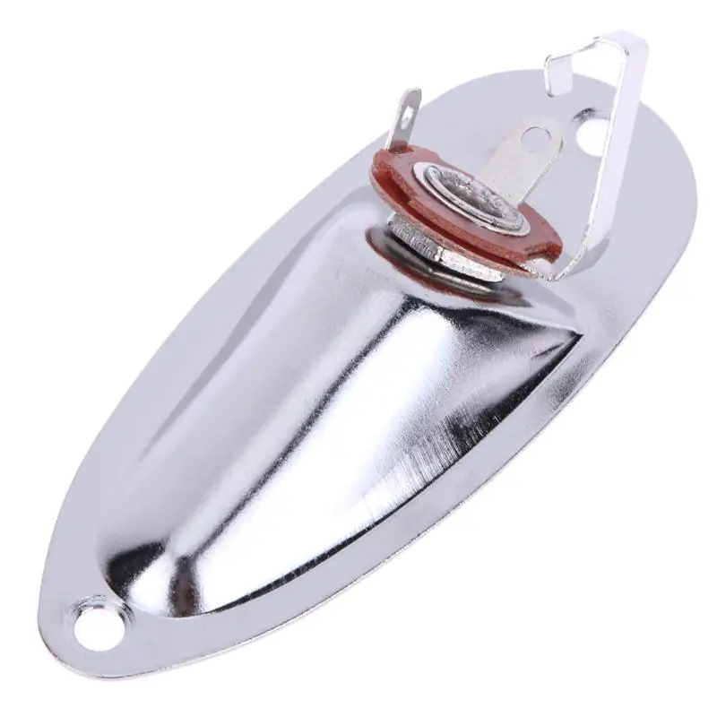 

1Pc Electric Boat Style Guitar Pickup Output Jack Plate Socket Accessories for FD Strat Electric Guitar High Quality Guitar Part