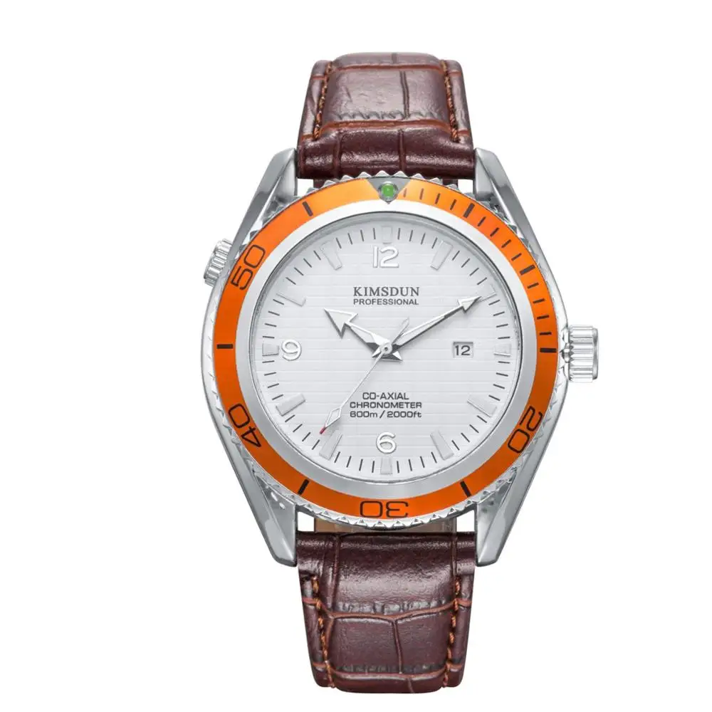 K-812-1 Relogio Masculino KIMSDUN лучший бренд модные роскошные спортивные астронавт кварцевые мужские часы кожаный ремешок повседневные подарочные часы Femme - Цвет: K-812-1