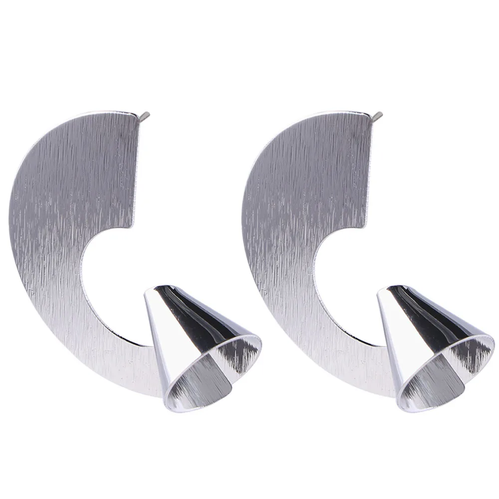 E5624 Trendy Irregular Sequins Metal Geometric Earrings for Women Gold&Silver Simple Punk  Earrings Modern Art Jewelry