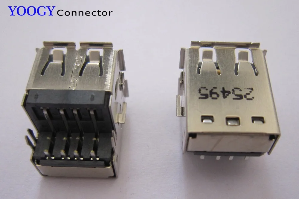 Двухслойная USB разъем подходит для HP DV4000/8000 ноутбука Toshiba Satellite L300 L305 L305D серийная материнская плата для ноутбука гнездовой usb-разъем