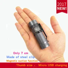 มินิไฟฉายชาร์จUSB EDCขนาดเล็กพิเศษมือแสงแบบพกพา16340ขนาดเล็กกระเป๋าด้านข้างโดยไฟฉายJAXMNVE M3