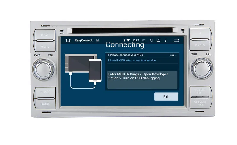 Discount 7 inch 2din Android 7.1 Car DVD Player for Ford Focus Kuga Transit Wifi 4G GPS Bluetooth Canbus Radio Canbus Free GPS Map 5