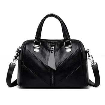 

Women's Genuine Leather Handbags Luxury Shoulder CrossBody Bags For Women Messenger Bags Boston Women Tote Bags