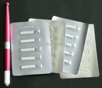 

1Pc Cosmetic hand Permanent Makeup Machine Pen With 100Pcs 14pin Needles To Decorate your beauty free shipping